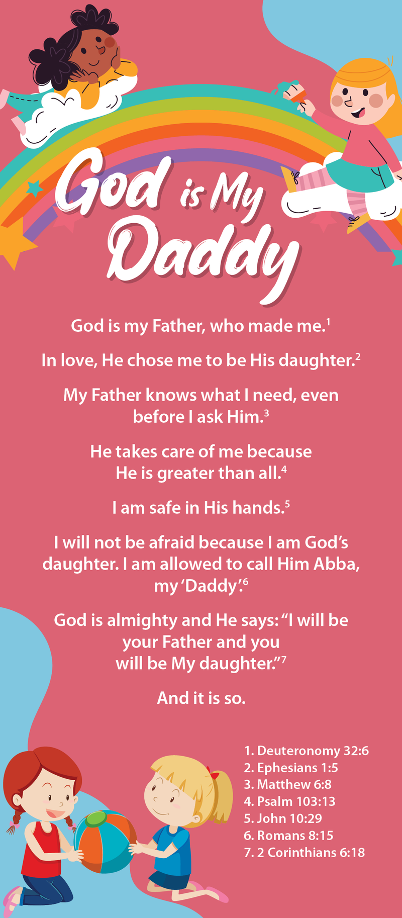 Children's Proclamation - God is my Daddy