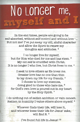 Youth Proclamation - No Longer Me, Myself And I