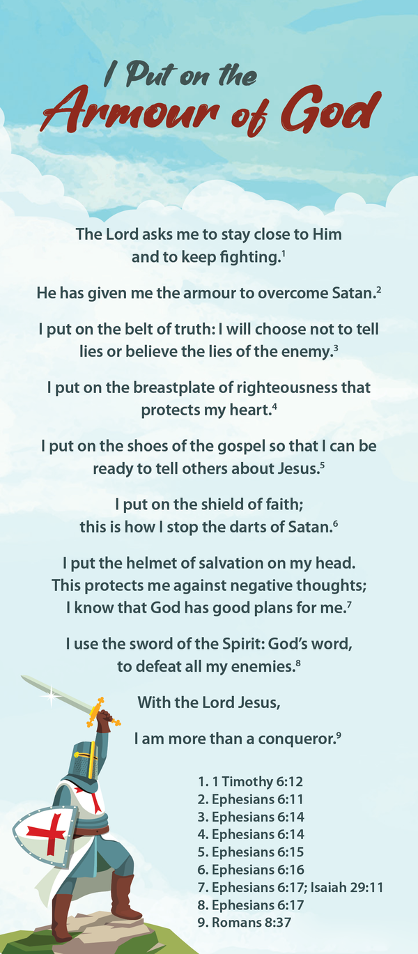 Children's Proclamation - I put on the armour of God
