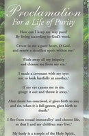 Proclamation - For a Life of Purity