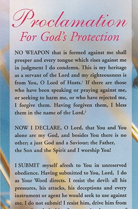Proclamation - God's Protection