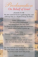 Proclamation - On Behalf Of Israel